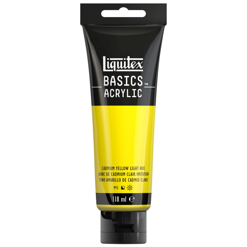 Liquitex Basics Acrylic - 118 ML - Cadmium Yellow Light Hue | Art