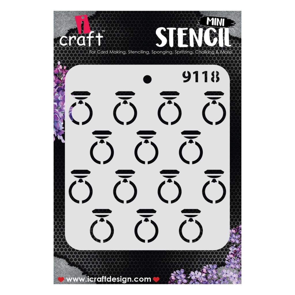 iCraft Mini Stencils - 4 x 4