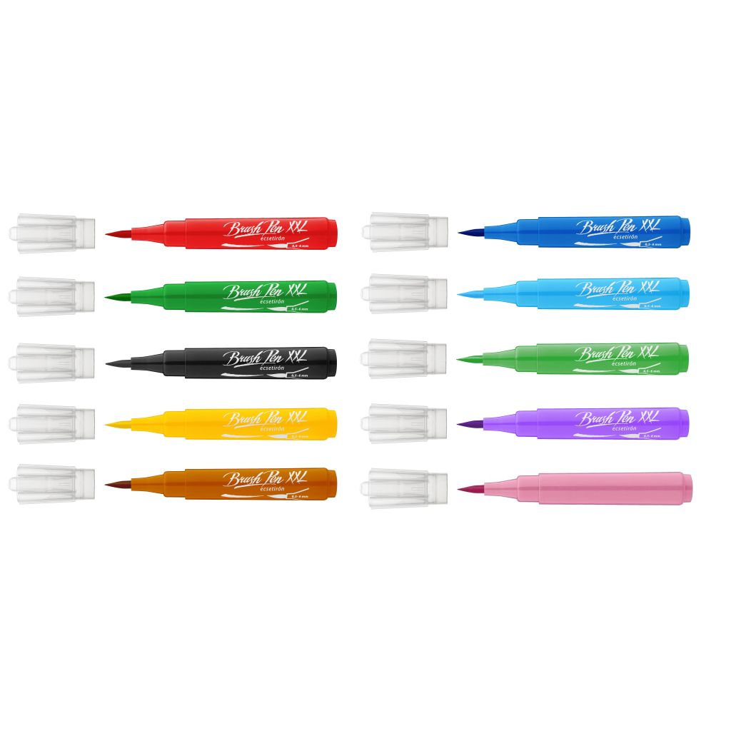 ICO Brushpen XXL - Tub of 10 Assorted Colours