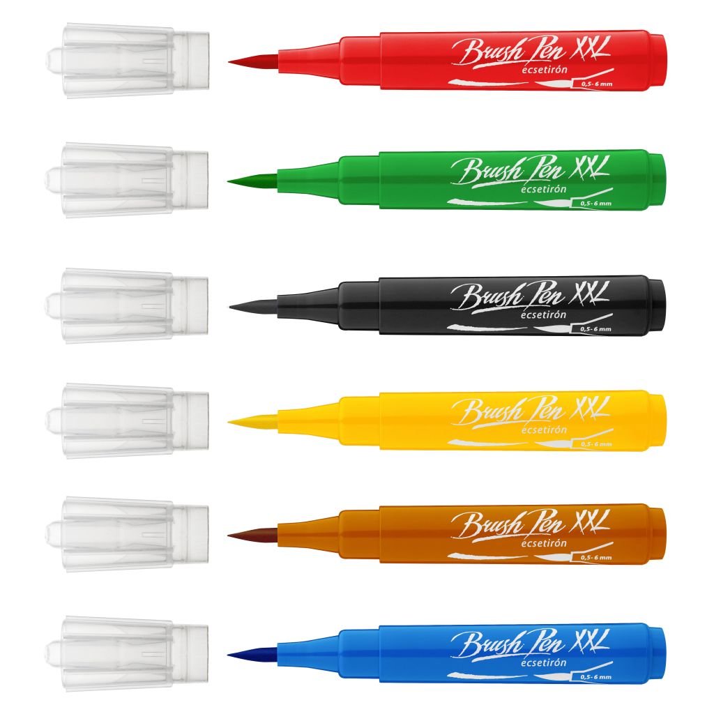 ICO Brushpen XXL - Set of 6 Basic Colors