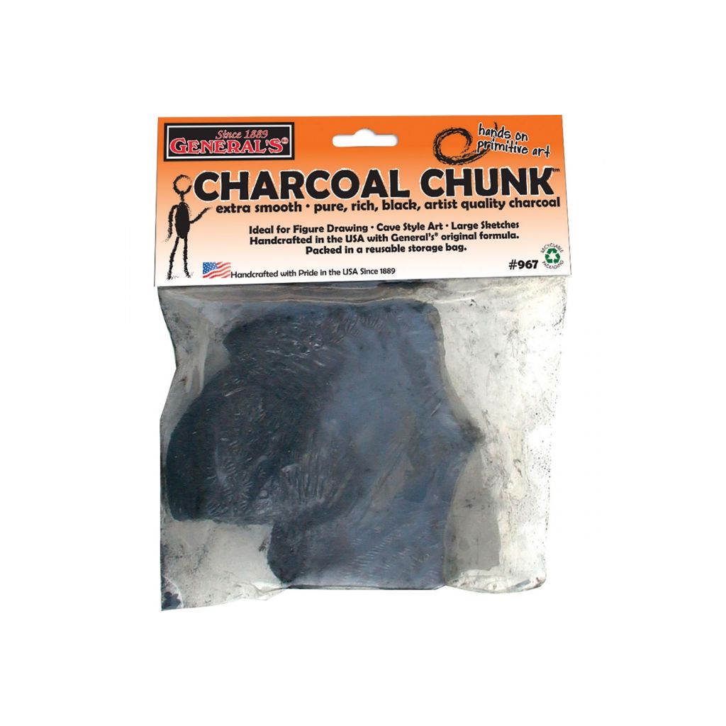 General's Pure Charcoal Chunk - Rich Black