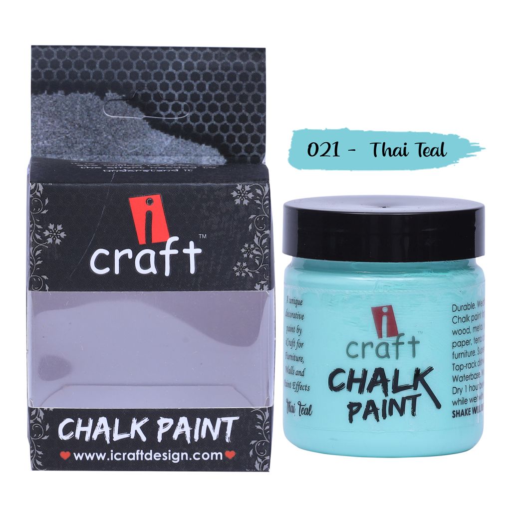 iCraft Chalk Paint Thai Teal - Jar of 100 ML