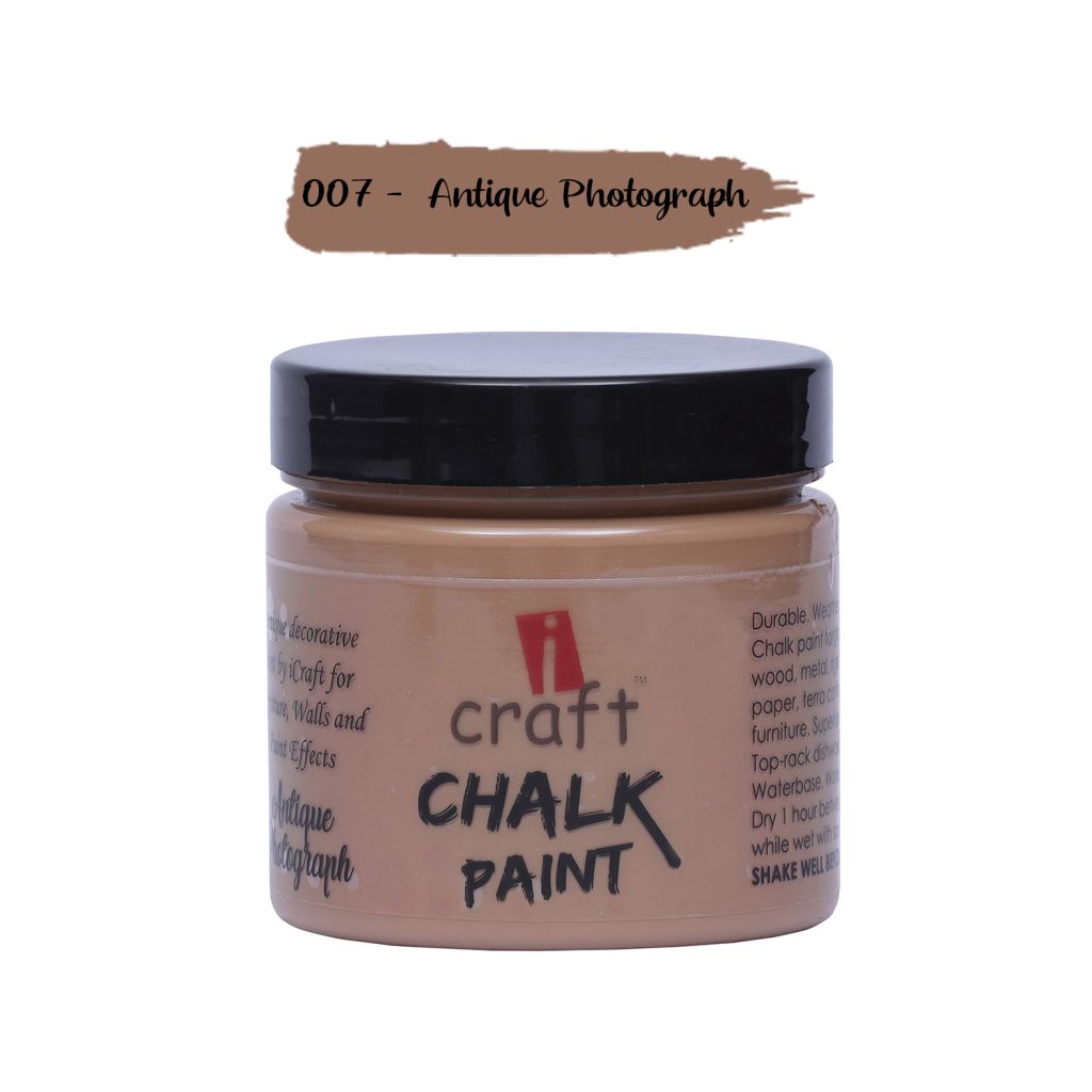 iCraft Chalk Paint Anitque Photograph - Jar of 250 ML