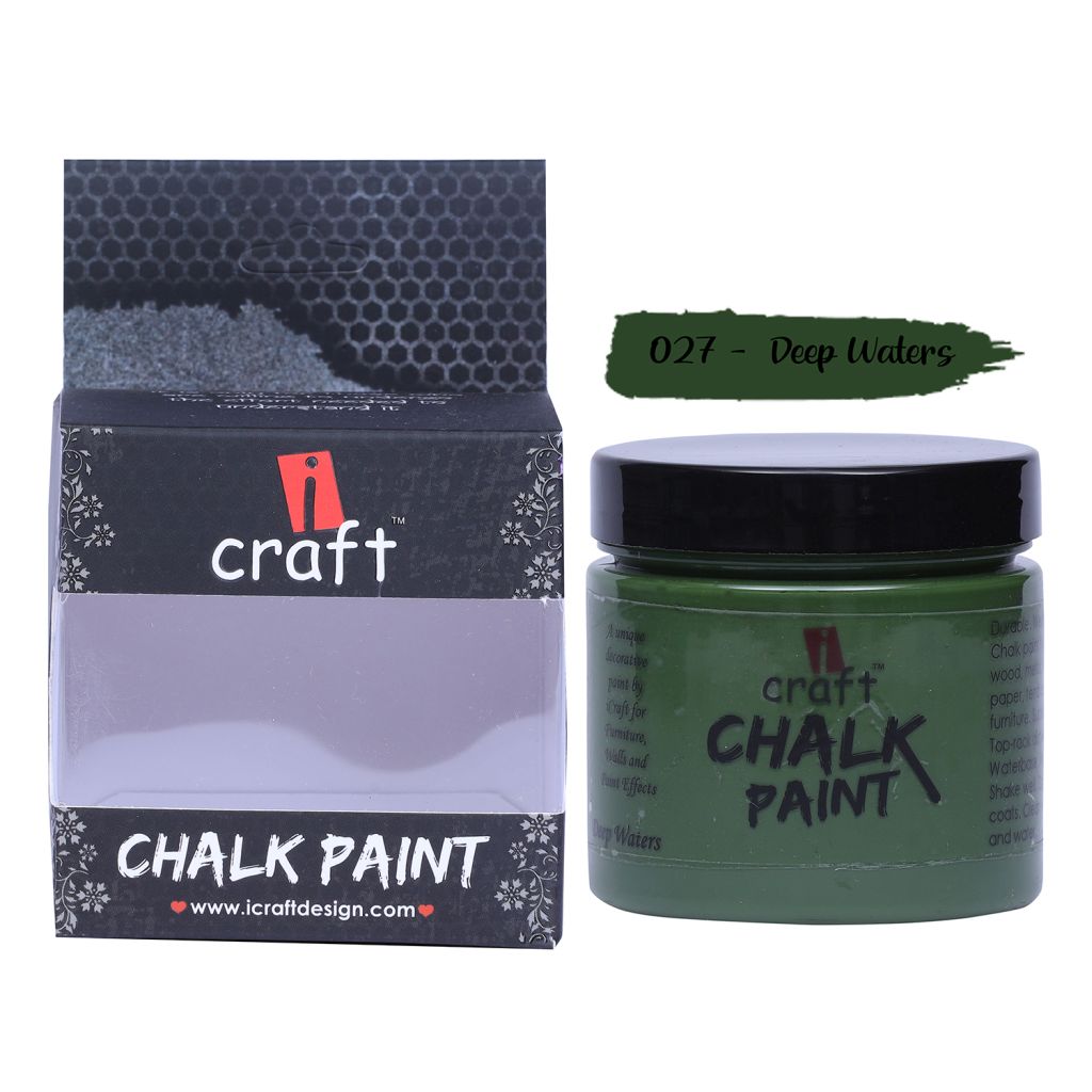 iCraft Chalk Paint Deep Waters - Jar of 250 ML