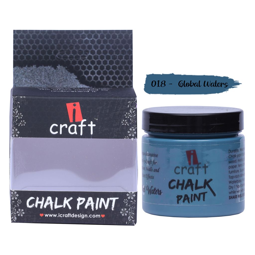 iCraft Chalk Paint Global Waters - Jar of 250 ML