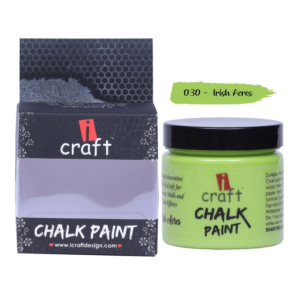 iCraft Chalk Paint Irish Acres - Jar of 250 ML