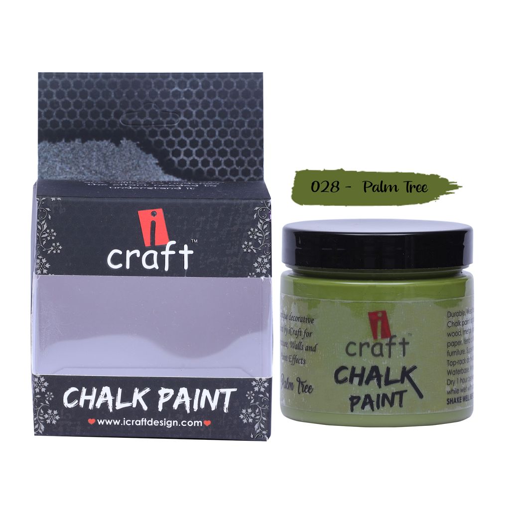 iCraft Chalk Paint Palm Tree - Jar of 250 ML