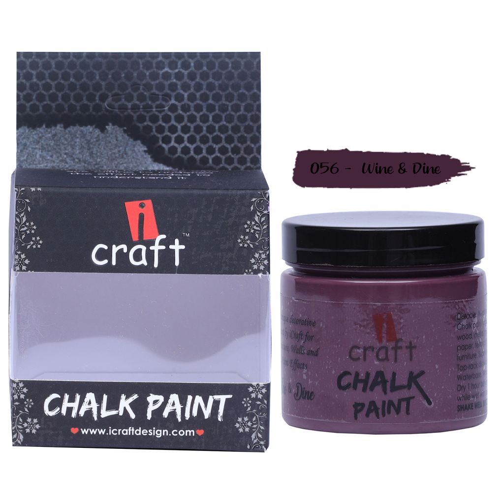 iCraft Chalk Paint Wine & Dine - Jar of 250 ML