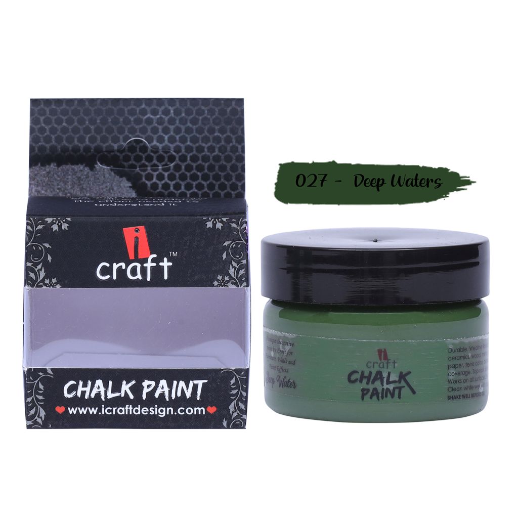 iCraft Chalk Paint Deep Waters - Jar of 50 ML