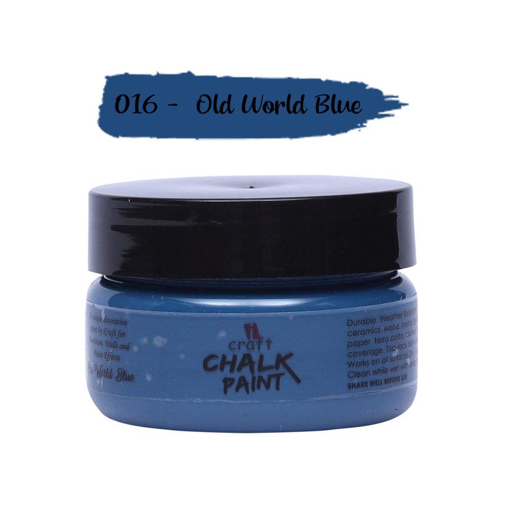 iCraft Chalk Paint Old World Blue - Jar of 50 ML