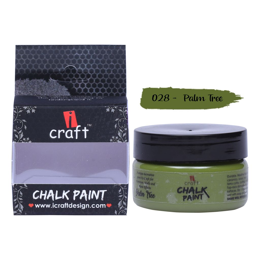 iCraft Chalk Paint Palm Tree - Jar of 50 ML