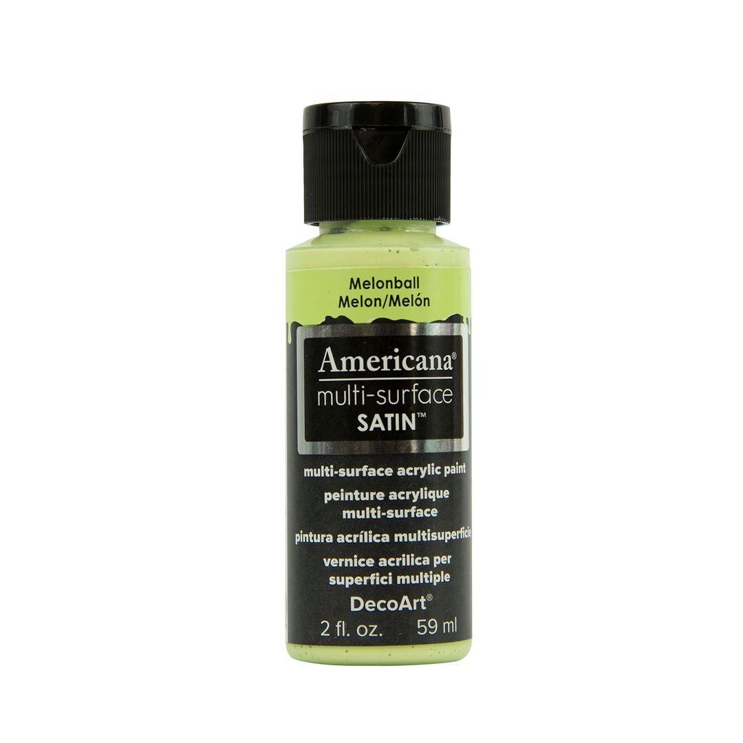 DecoArt Americana Multi Surface Satin Acrylic Paint - 59 ML (2 Oz) - Melonball (544)