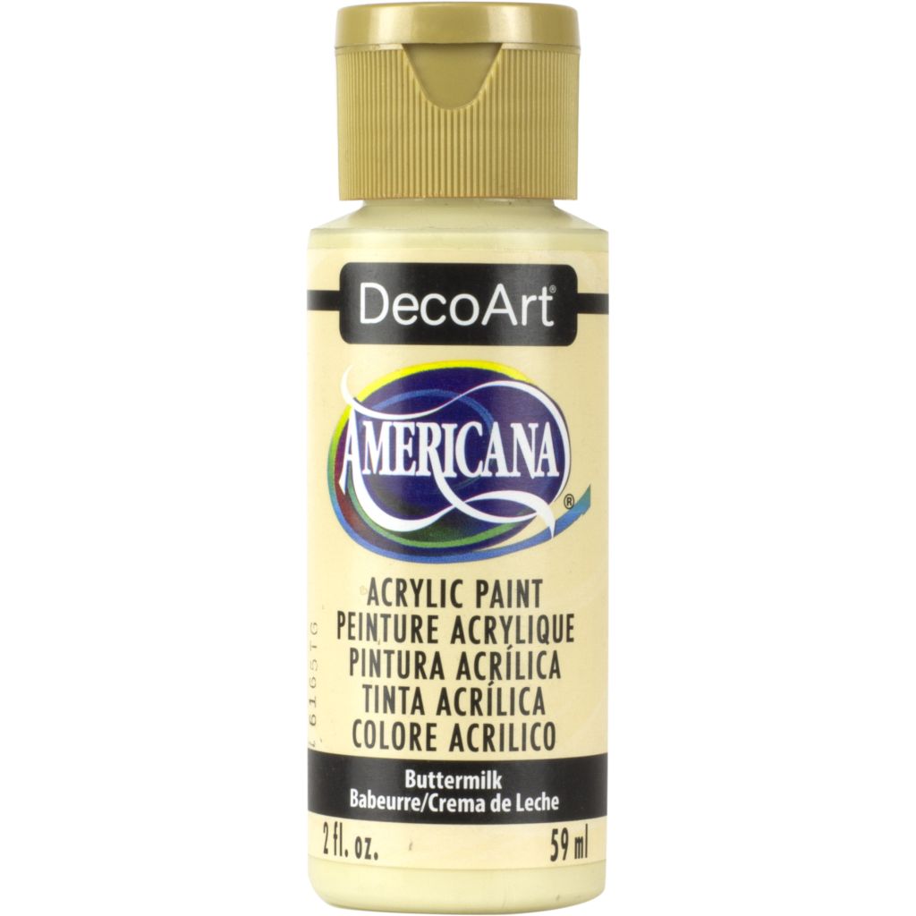 DecoArt Americana Matte Acrylic Paint - 59 ML (2 Oz) Bottle - Buttermilk (O3)