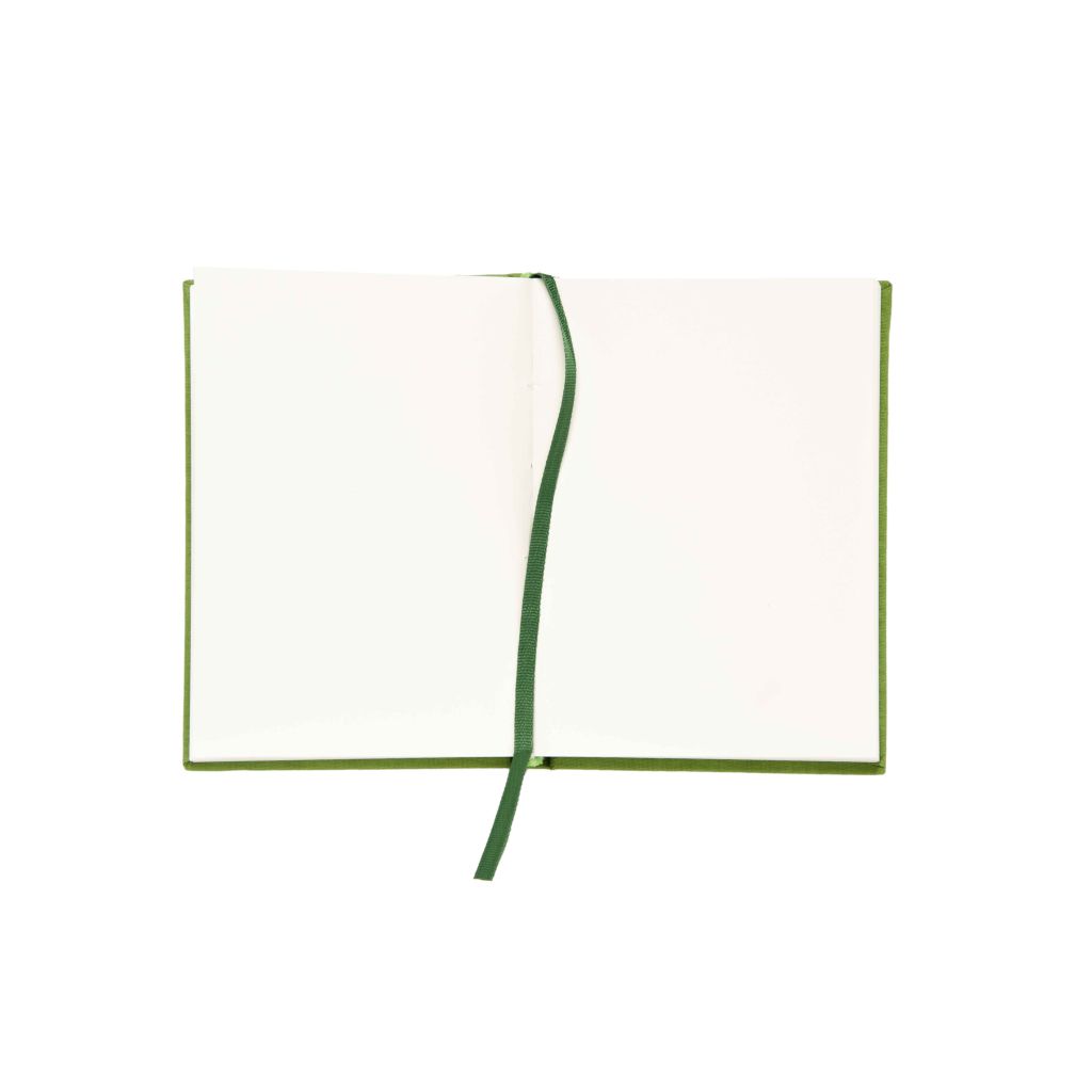 Scholar Artists' Sketch Book Décor - A6 (10.5 cm x 14.8 cm or 4.13 in x 5.8 in) Natural White Medium 150 GSM, Cloth Finish Green Cover Journal of 56 Sheets