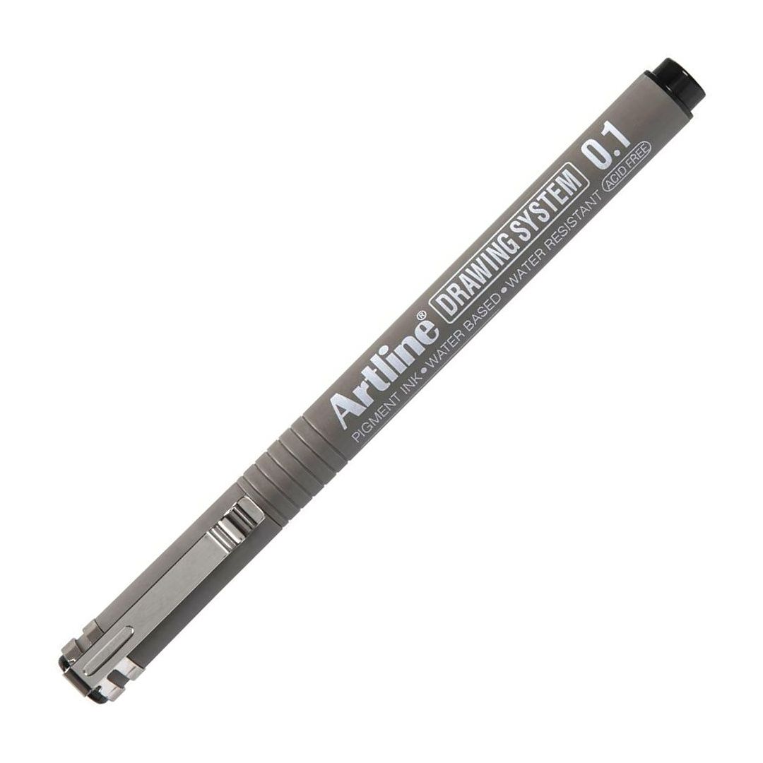 Artline Technical Drawing Pen - Water-Based Pigment Ink - Black - 0.1 MM