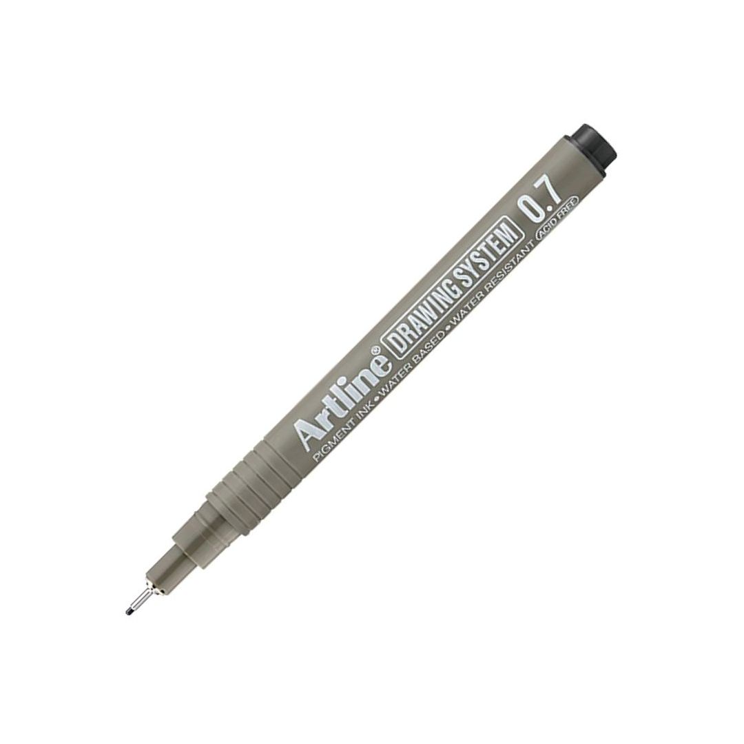 Artline Technical Drawing Pen - Water-Based Pigment Ink - Black - 0.7 MM