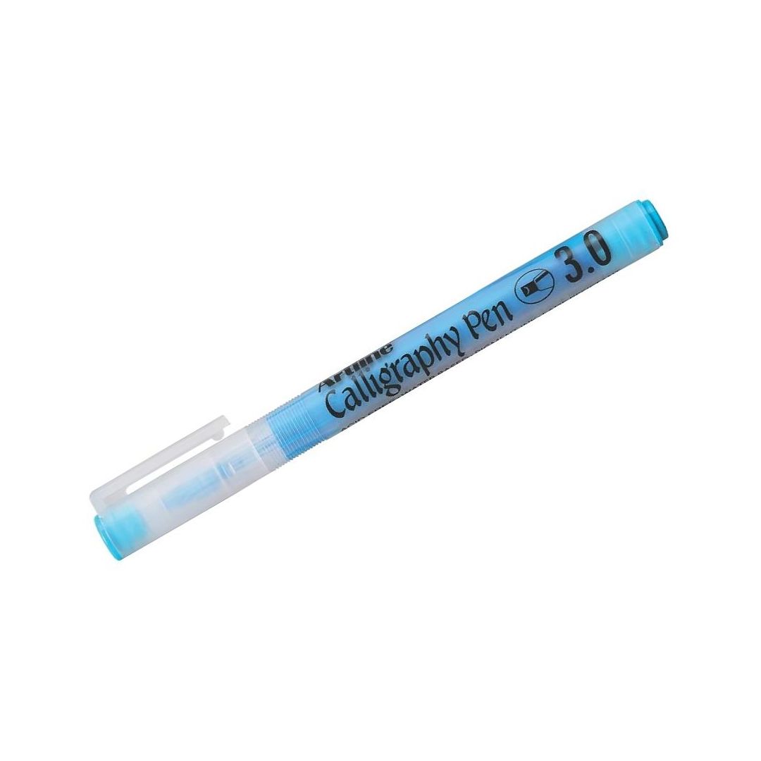 Artline Pastel Calligraphy Pen - Fiber Tip - Pastel Blue - 3.0 MM