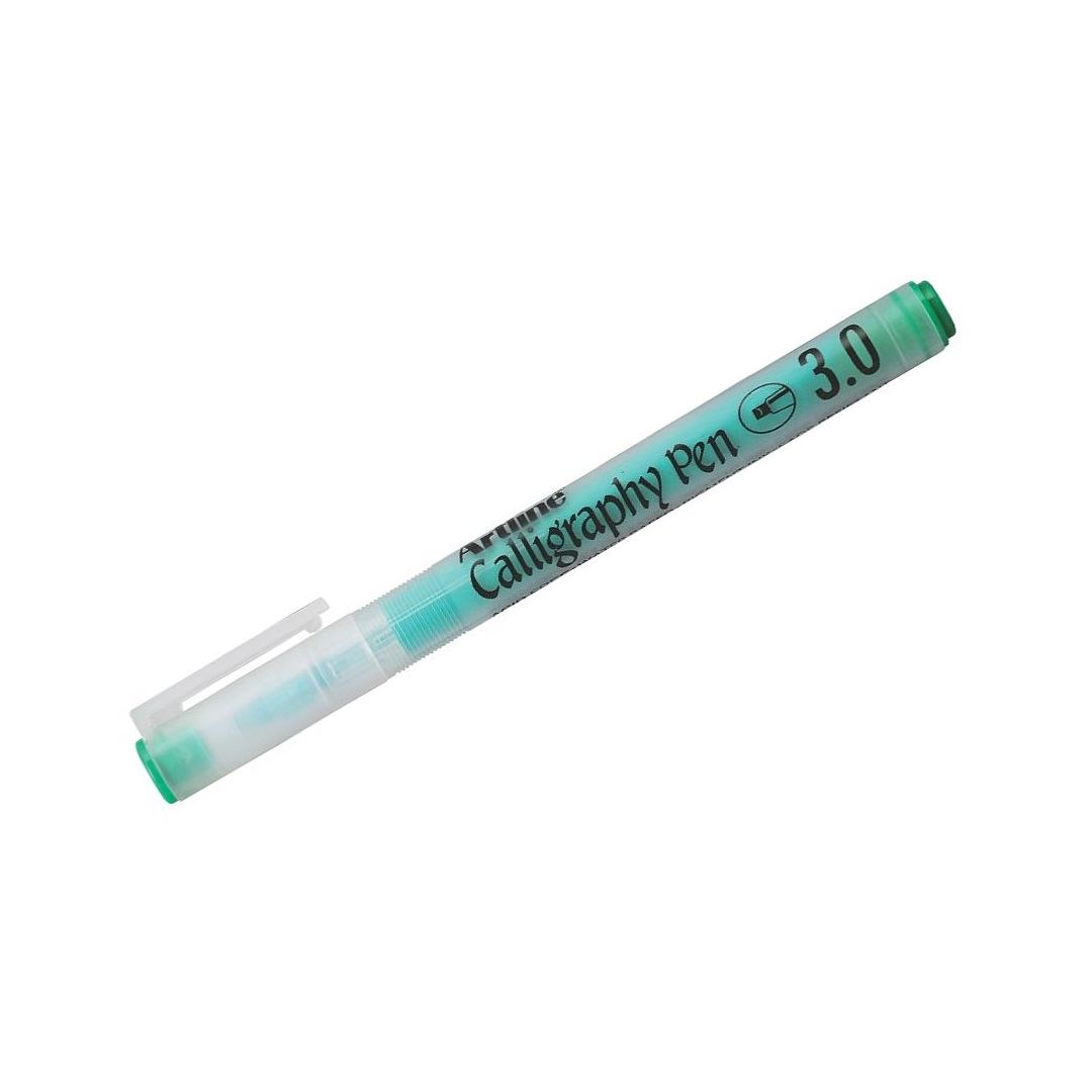 Artline Pastel Calligraphy Pen - Fiber Tip - Pastel Green - 3.0 MM