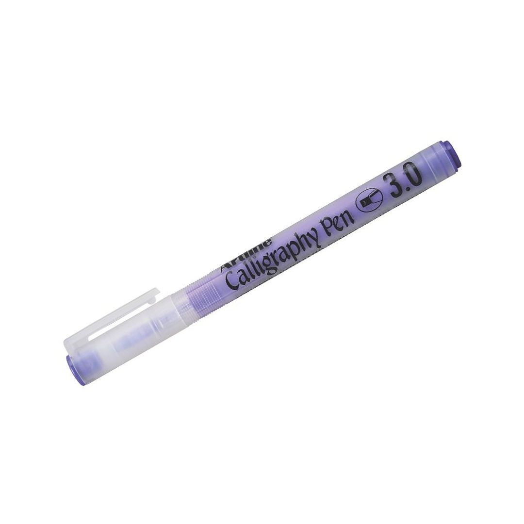 Artline Pastel Calligraphy Pen - Fiber Tip - Pastel Purple - 3.0 MM