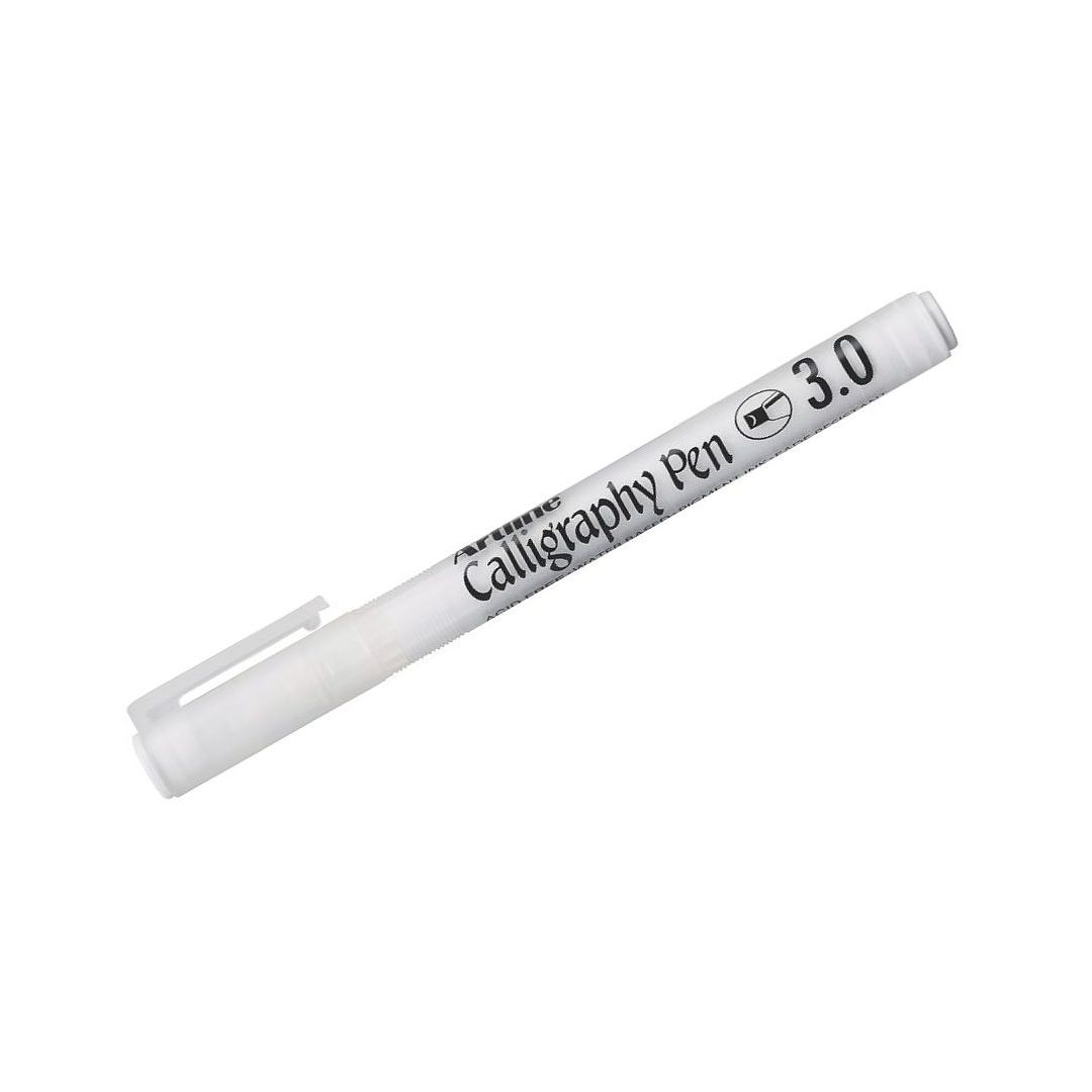 Artline Pastel Calligraphy Pen - Fiber Tip - White - 3.0 MM