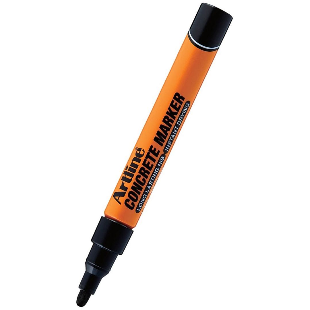 Artline EKPR-CRM Concrete Marker - Bullet Tip - Instant Drying - Black - 1.5 MM