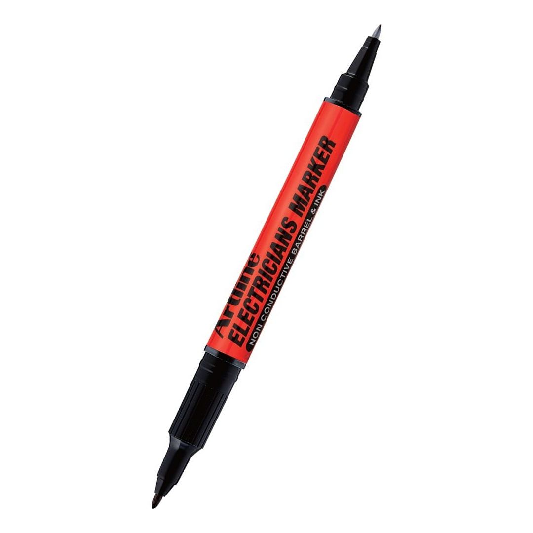 Artline EKPR-ELFT Electricians Marker - Twin-Tip - Non-Conductive Ink - Black - 0.4 - 1.0 MM