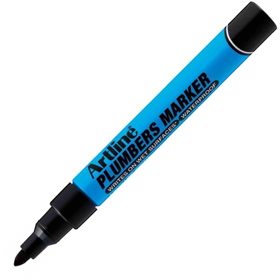 Artline EKPR-PLM Plumber Marker - Bullet Tip - Waterproof - Black - 1.5 MM