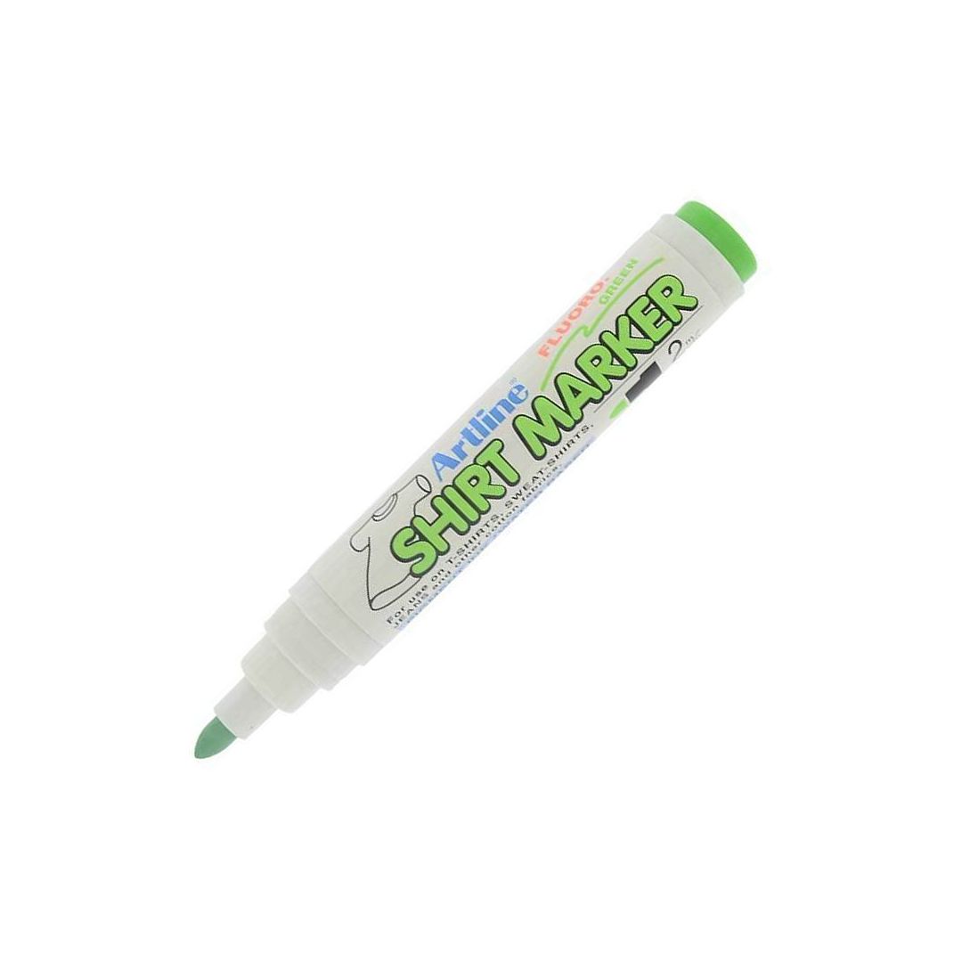 Artline EKT2 T-Shirt Marker - Bullet Tip - Fluro. Green - 2MM