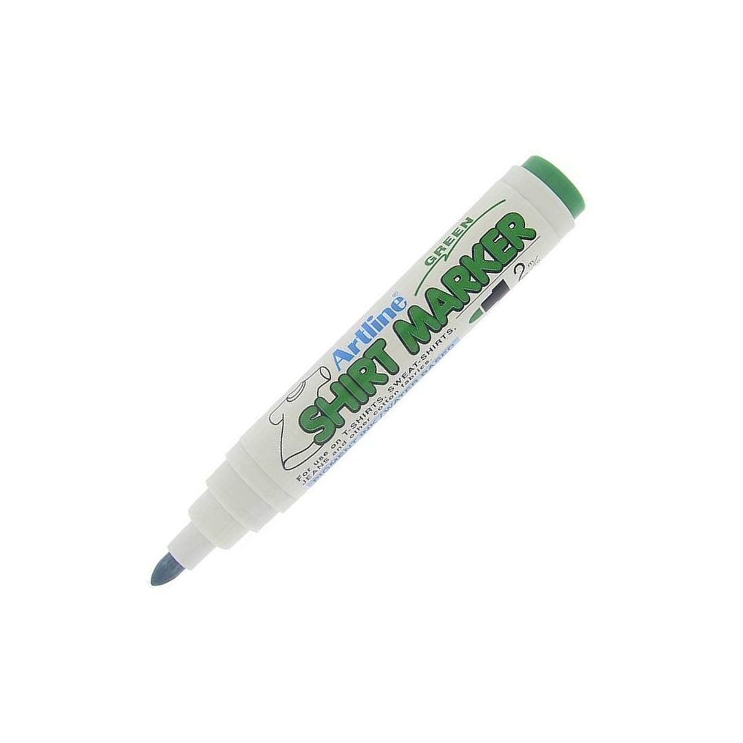 Artline EKT2 T-Shirt Marker - Bullet Tip - Green - 2MM