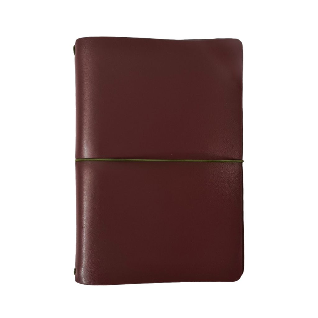 Endless Explorer Refillable Leather Journal Maroon with Storyboard Large Notebook - Regalia Paper - 80 GSM Dotted (8.1 x 5.7