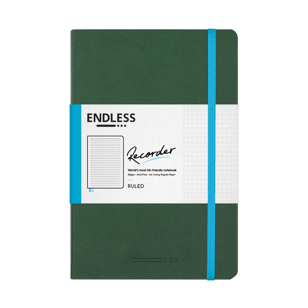Endless Recorder Forest Canopy - Regalia Paper - 80 GSM Ruled A5 Notebook