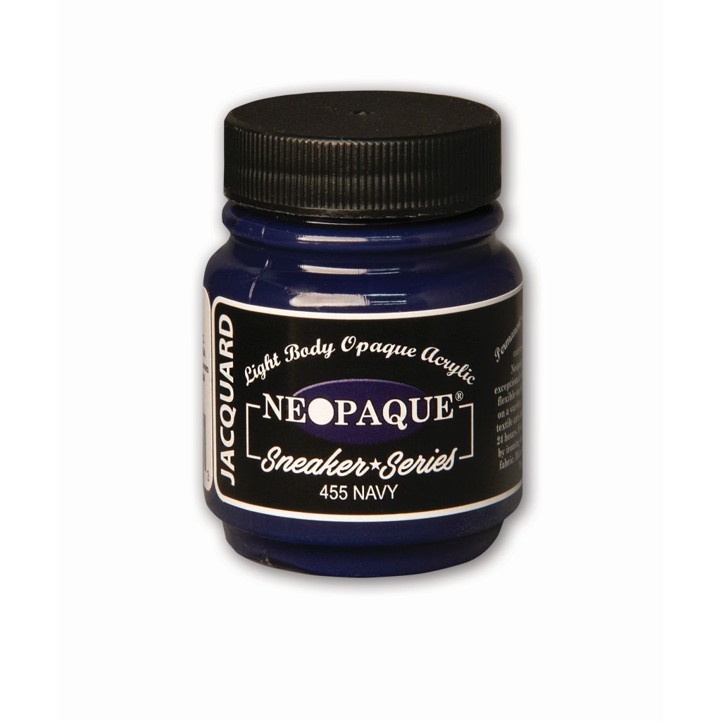 Jacquard Neopaque Fabric Colour - 2.25 Oz (66.54 ML) Jar - Navy (455)