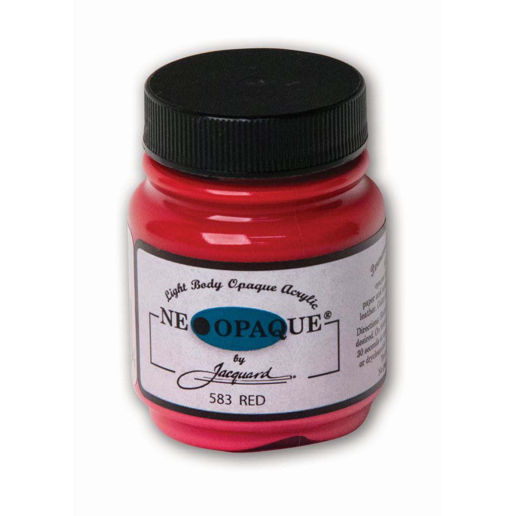 Jacquard Neopaque Fabric Colour - 2.25 Oz (66.54 ML) Jar - Red (583)