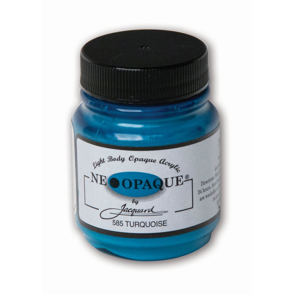 Jacquard Neopaque Fabric Colour - 2.25 Oz (66.54 ML) Jar - Turquoise (585)