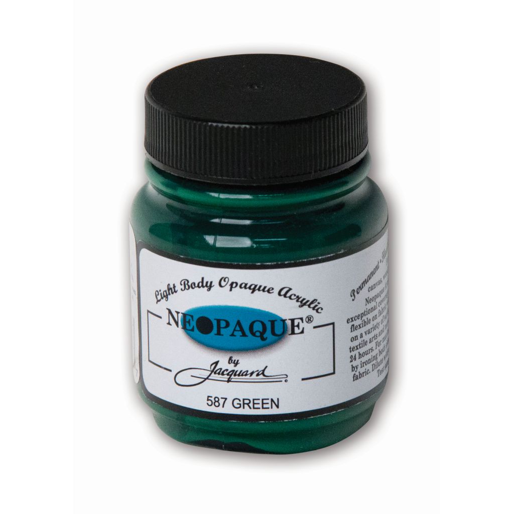 Jacquard Neopaque Fabric Colour - 2.25 Oz (66.54 ML) Jar - Green (587)