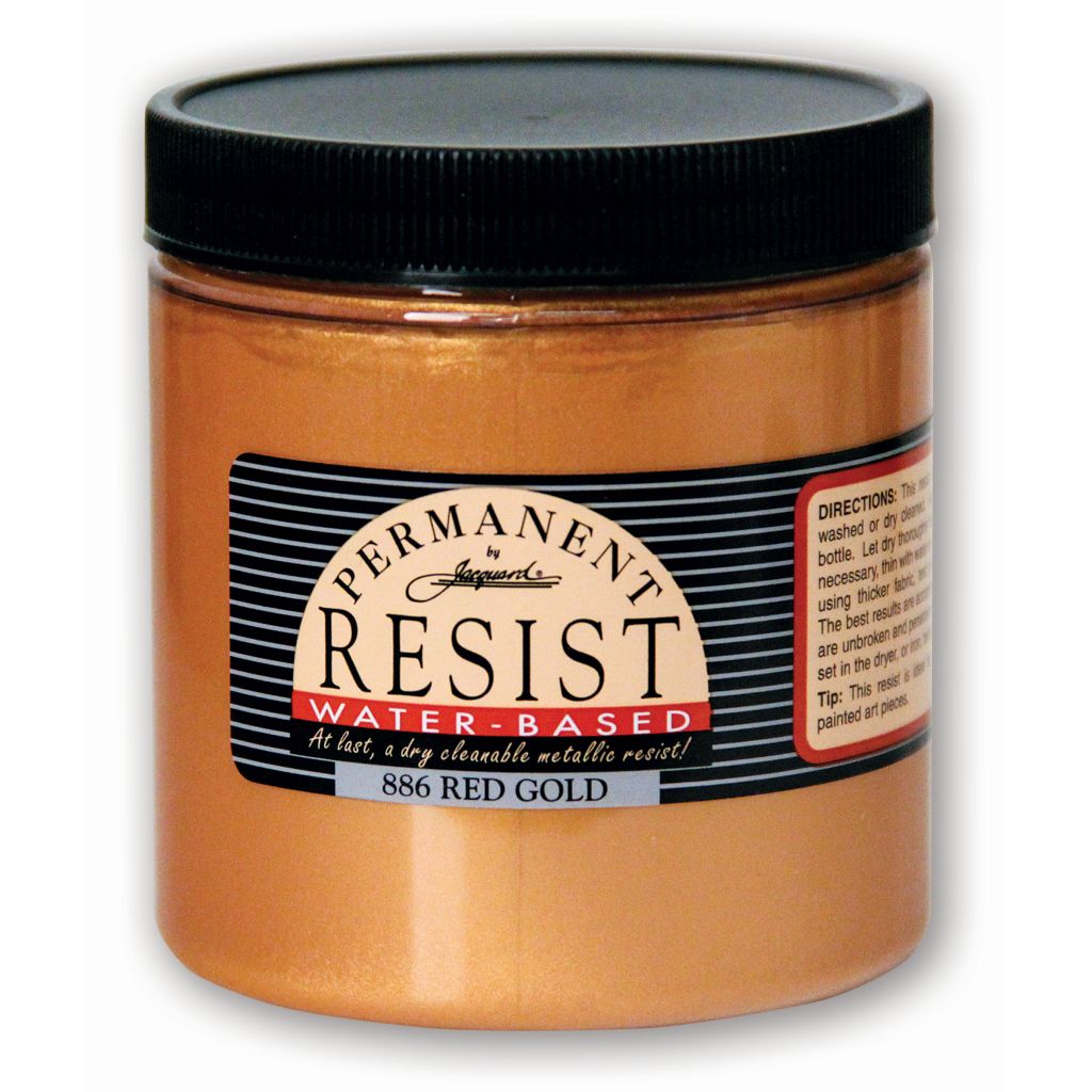 Jacquard Permanent Water-Based - Resist - 236.58 ML (8 Oz) Jar - Red Gold (886)