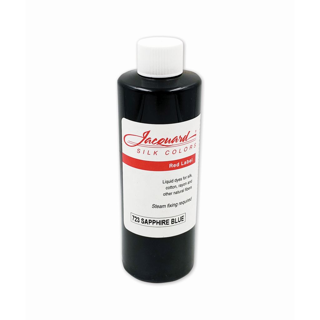 Jacquard Red Label - Silk Colour Dyes - 250 ML (8 Oz) Bottle - Sapphire Blue (723)