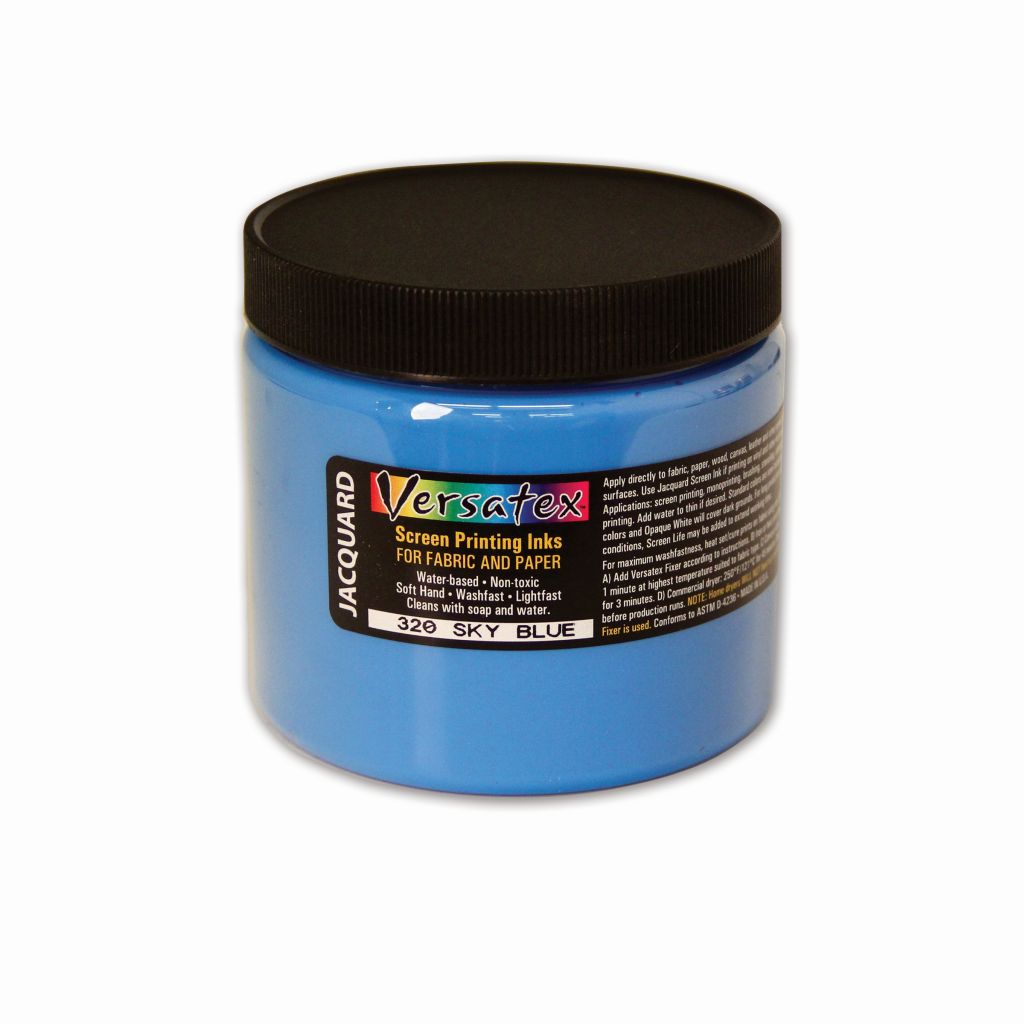 Jacquard Versatex Screen Printing Ink - 16 Oz (473.18 ML) Jar - Sky Blue (320)