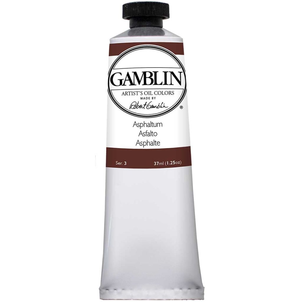 Gamblin Artists' Oil Colour - Tube of 37 ML - Asphaltum (030)