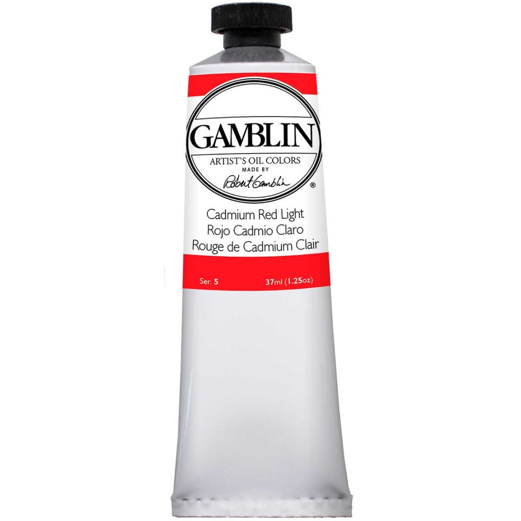 Gamblin Artists' Oil Colour - Tube of 37 ML - Cadmium Red Light (140)