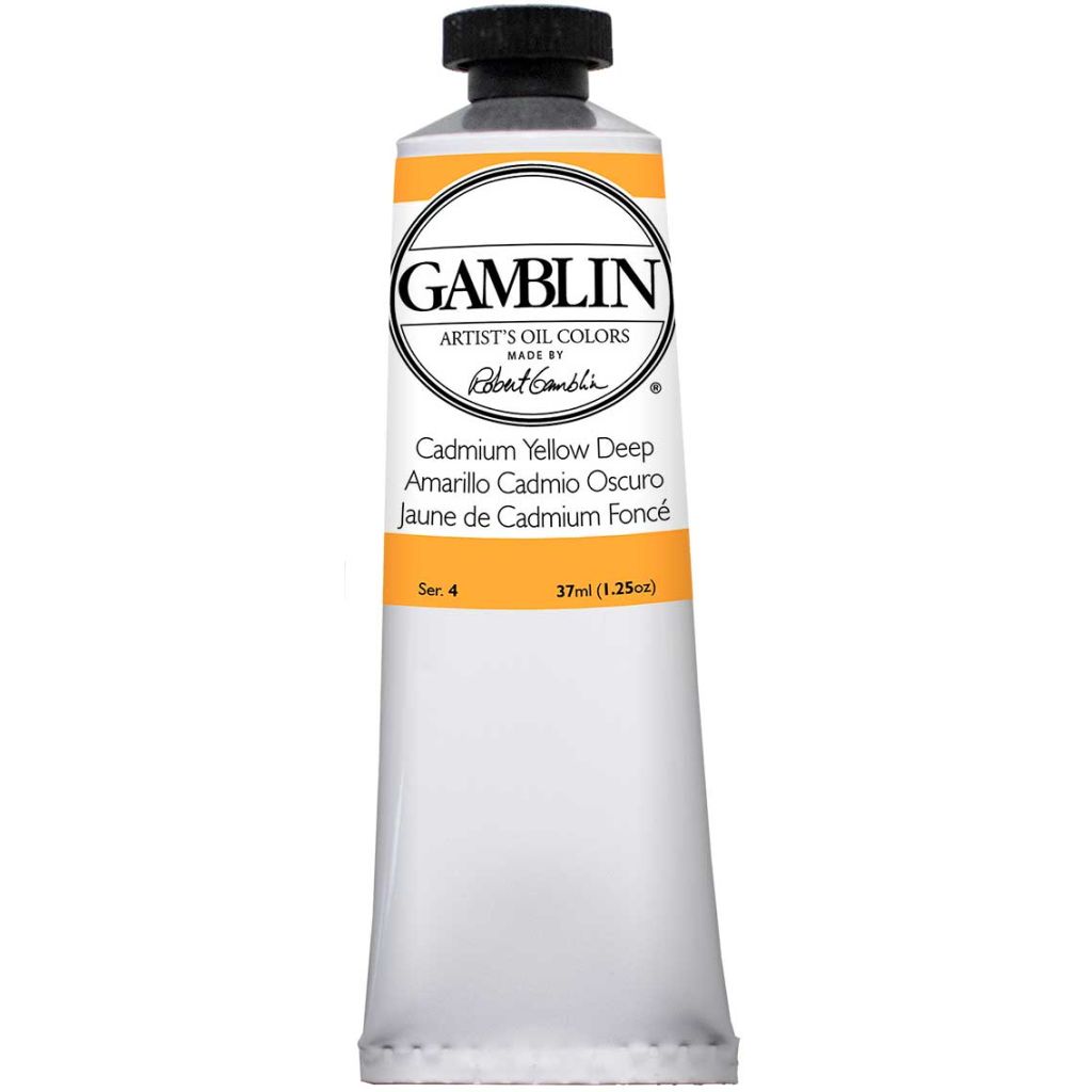 Gamblin Artists' Oil Colour - Tube of 37 ML - Cadmium Yellow Deep (190)