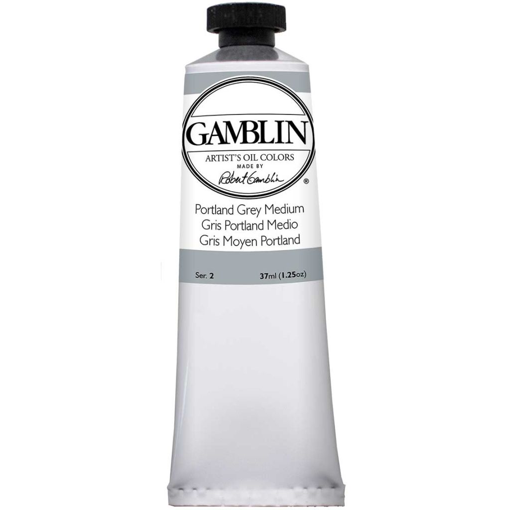 Gamblin Artists' Oil Colour - Tube of 37 ML - Portland Grey Medium (552)