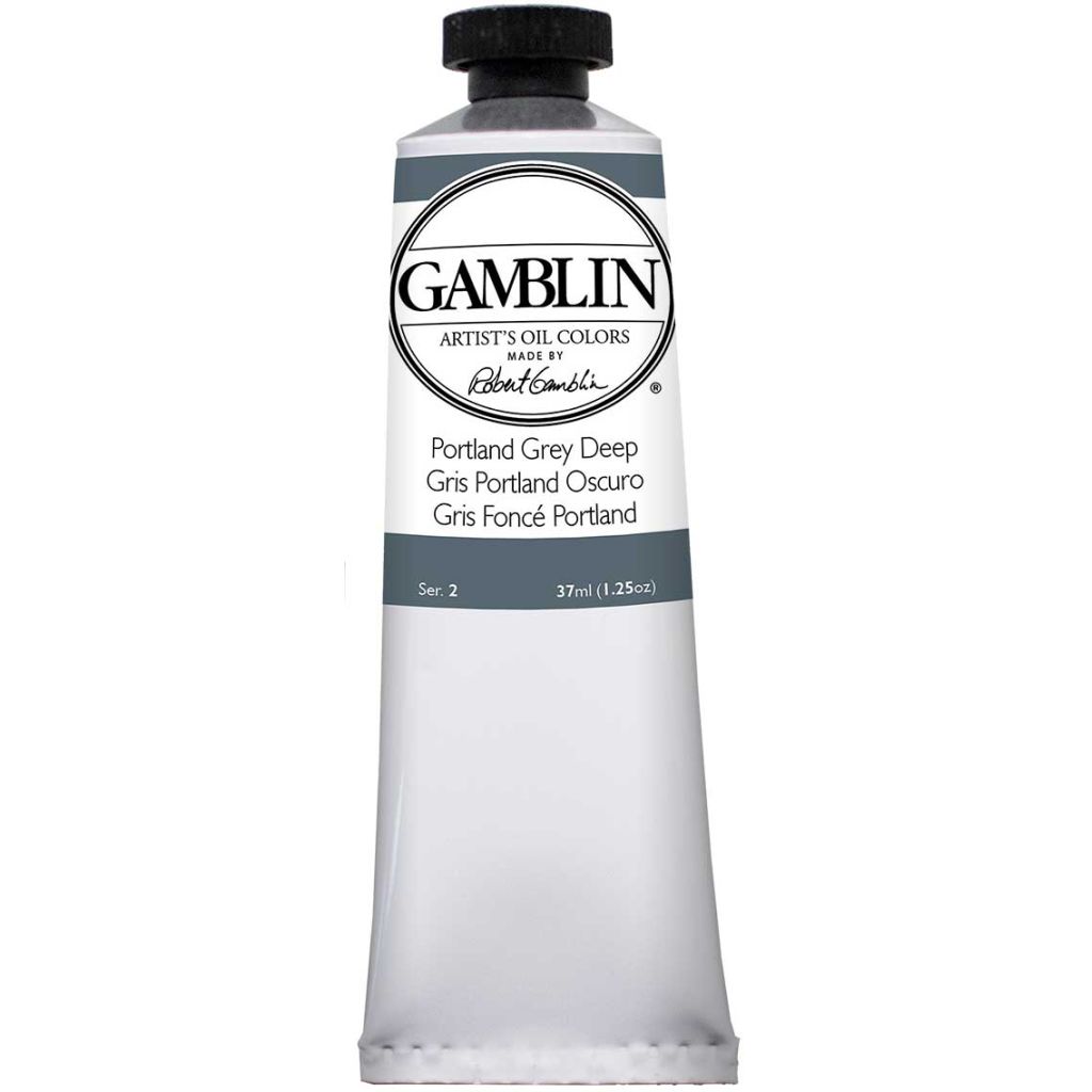 Gamblin Artists' Oil Colour - Tube of 37 ML - Portland Grey Deep (553)