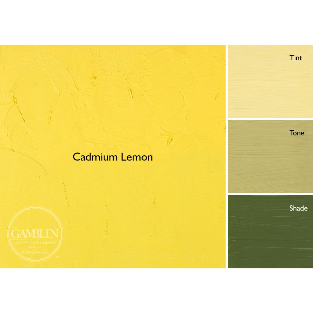 Gamblin Artists' Oil Colour - Tube of 37 ML - Cadmium Lemon (165)