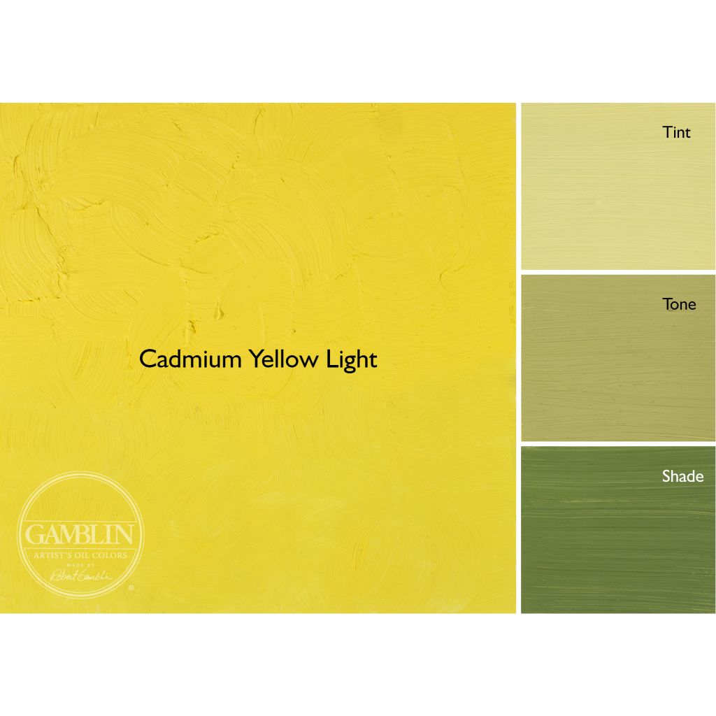 Gamblin Artists' Oil Colour - Tube of 37 ML - Cadmium Yellow Light (170)