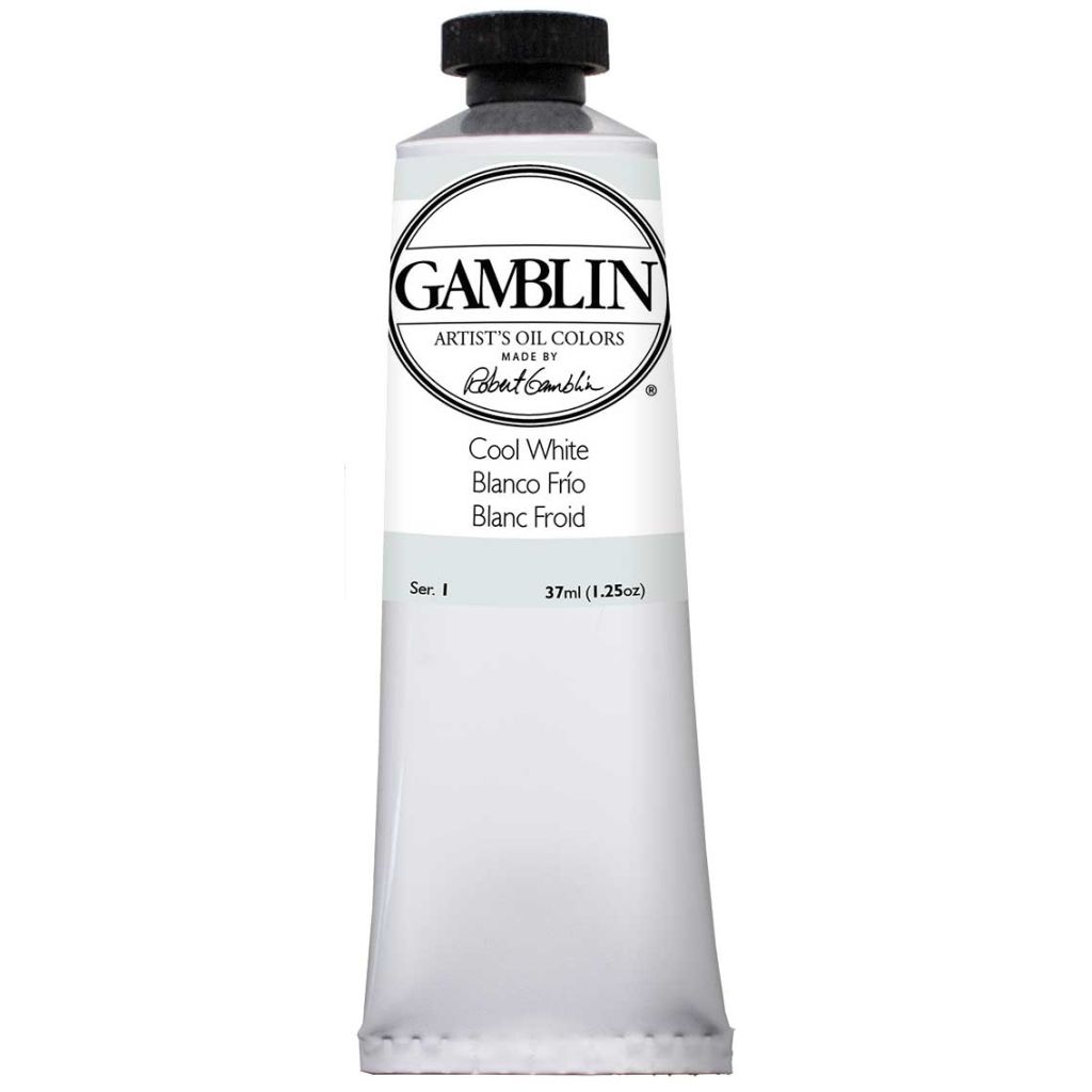 Gamblin Artists' Oil Colour - Tube of 37 ML - Cool White (800)