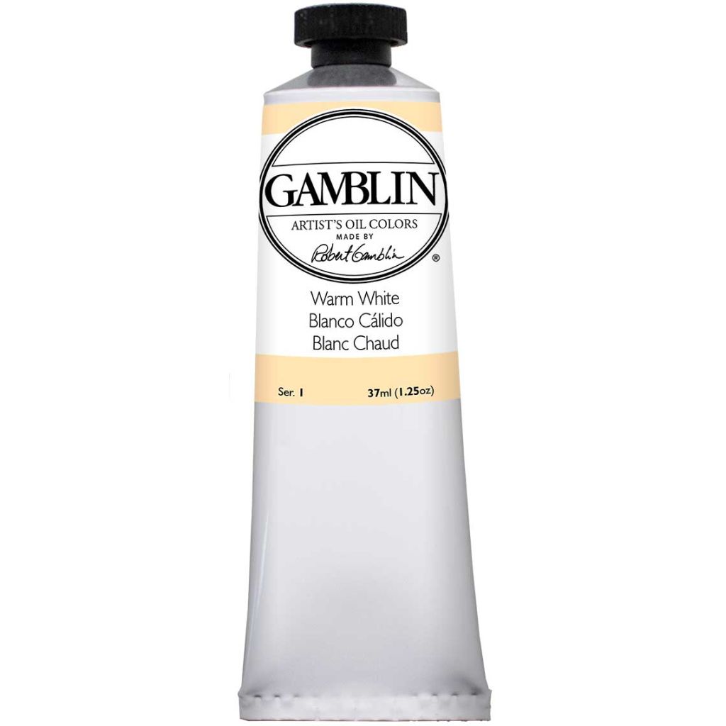 Gamblin Artists' Oil Colour - Tube of 37 ML - Warm White (805)