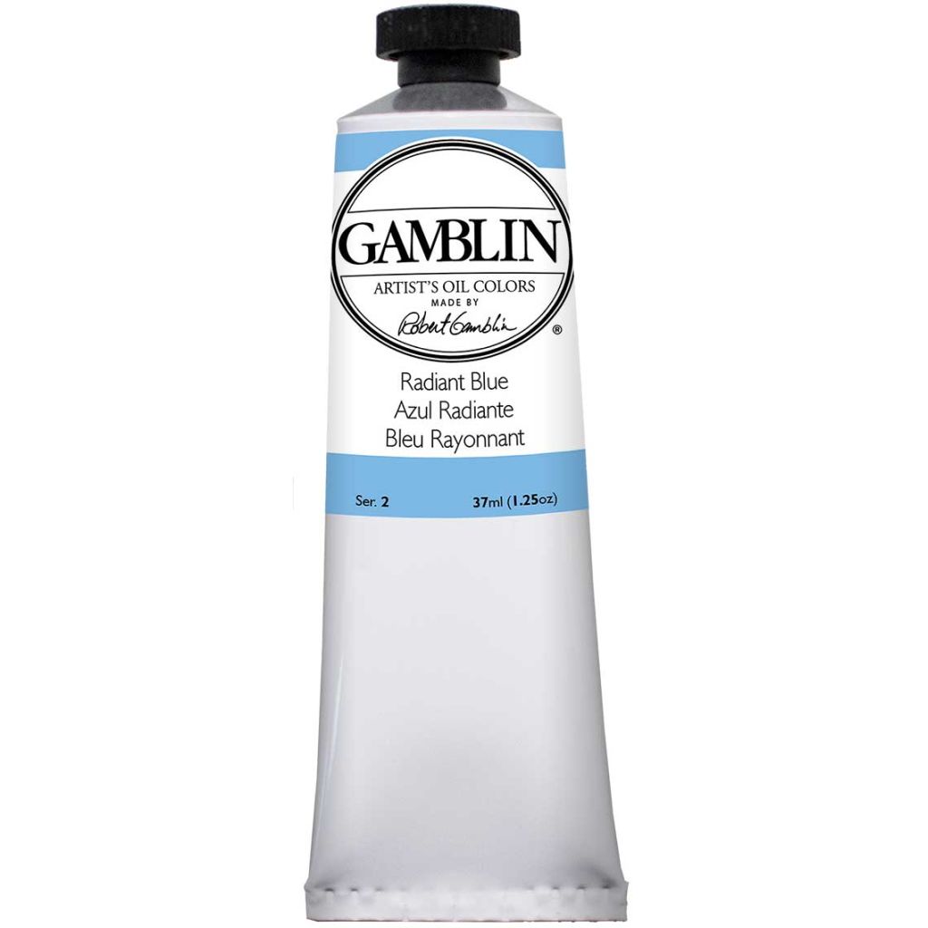 Gamblin Artists' Oil Colour - Tube of 37 ML - Radiant Blue (875)