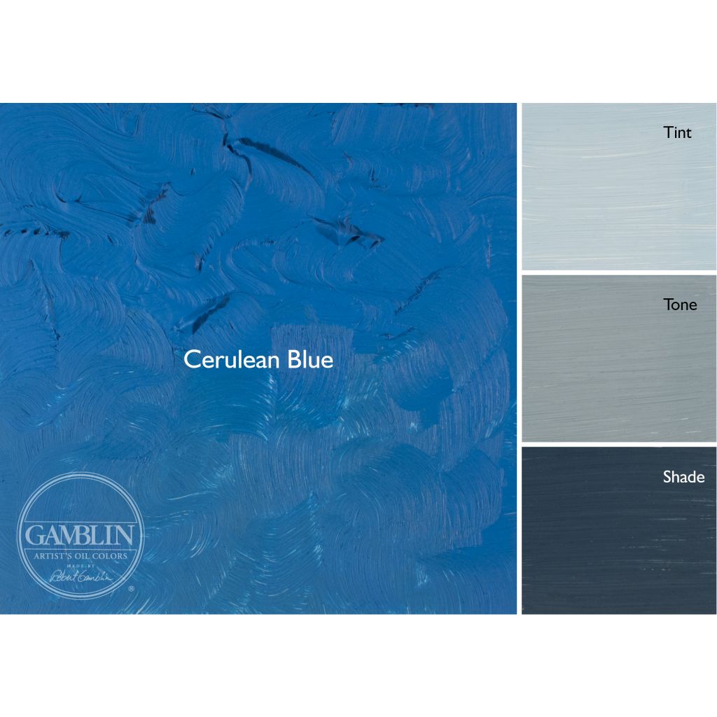 Gamblin Artists' Oil Colour - Tube of 37 ML - Cerulean Blue (200)