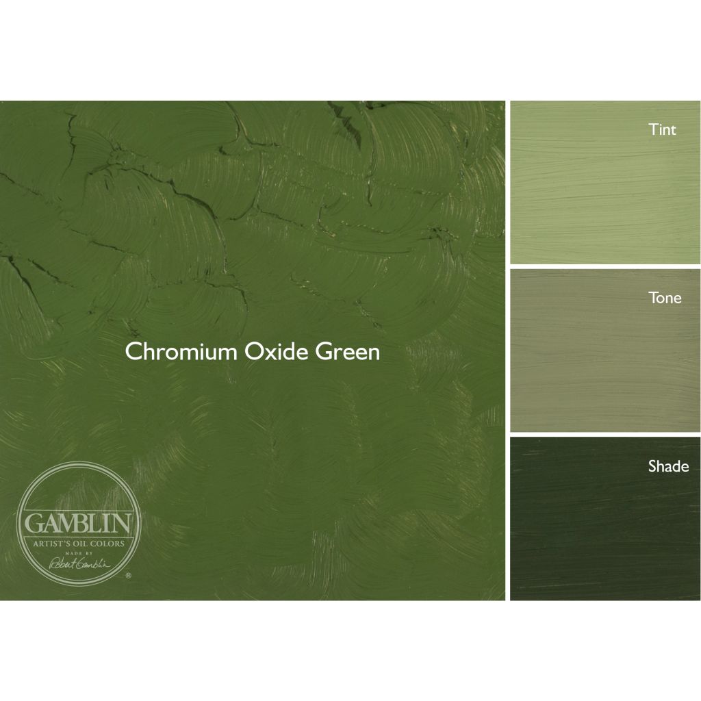 Gamblin Artists' Oil Colour - Tube of 37 ML - Chromium Oxide Green (215)